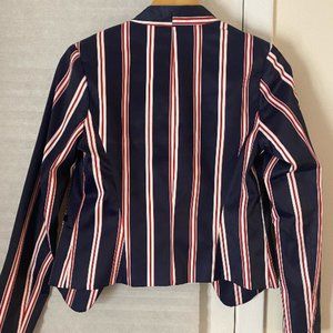 Ovi - Navy, Red and White Striped Blazer